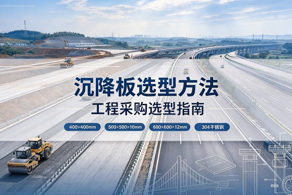 前进沉降板选择方法