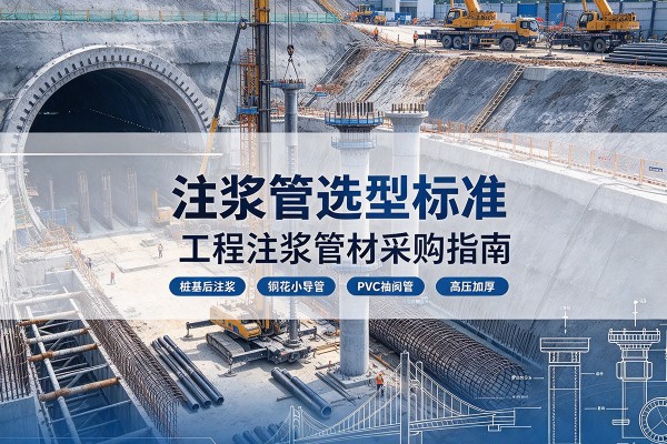 前进注浆管选型标准