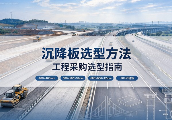 前进沉降板选择方法